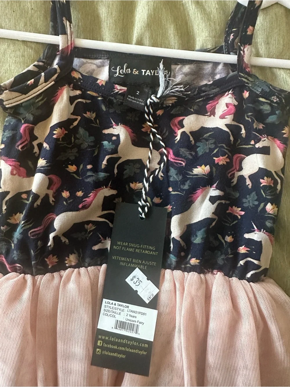 Lola & Taylor Boutique Unicorn Tulle Dress
